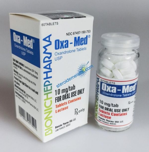 Oxa-Med Bioniche Pharmacy (Anavar, Oxandrolone) 120tabs (10mg / tab) 1