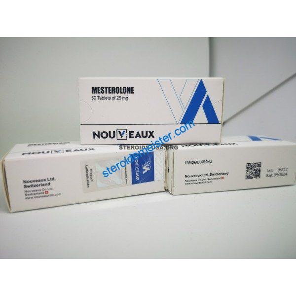 Mesterolone [Proviron] Nouveaux Ltd 50 Tabletten mit 25 mg 1