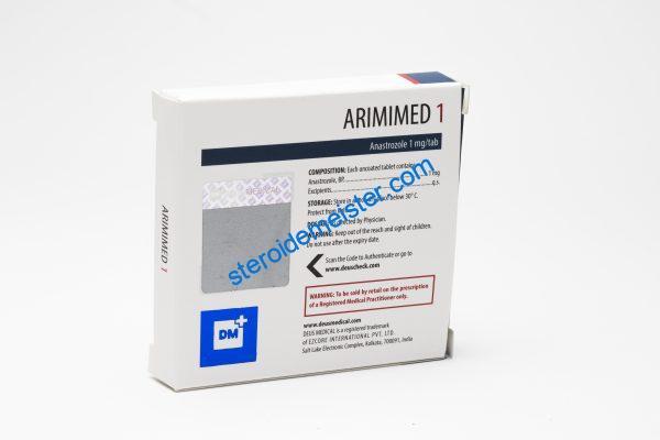 ARIMIMED 1 (ANASTROZOLE) DEUS MEDICAL 1mg/Tab 50 Tab 2