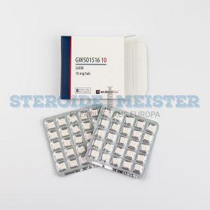 GW501516 10 (Cardarine) von Deus Medical, 10 mg/Tablette, 50 Tabletten pro Packung, zur Verbesserung der Ausdauer und Fettverbrennung