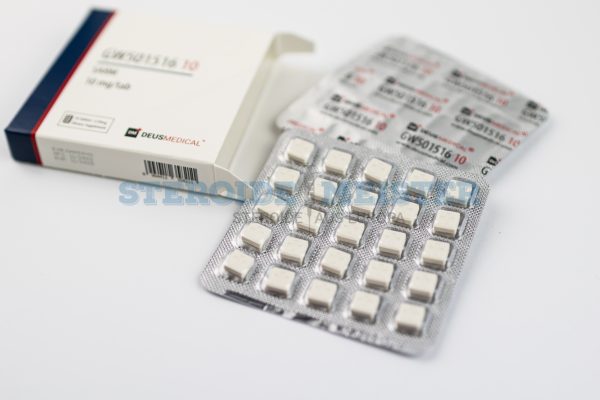 GW501516 10 (Cardarine) von Deus Medical, 10 mg/Tablette, 50 Tabletten pro Packung, zur Verbesserung der Ausdauer und Fettverbrennung