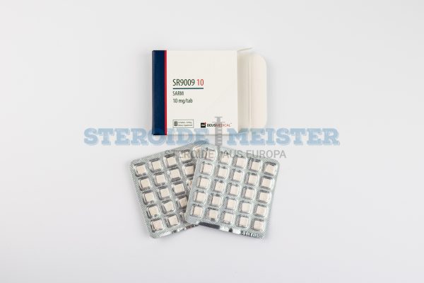 SR9009 10 von Deus Medical, 10 mg/Tablette, 50 Tabletten pro Packung, ein leistungssteigerndes Supplement zur Förderung der Ausdauer und des Fettabbaus