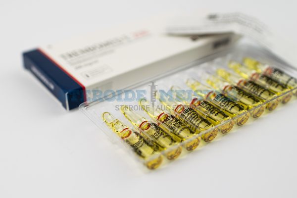 TRENBOMED E 200 von Deus Medical, Trenbolone Enanthate, 200 mg/ml, 10 Ampullen, ein starkes anaboles Steroid zur Unterstützung von Muskelaufbau und Leistungssteigerung.