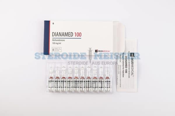 Dianamed 100 (Methandienon) von Deus Medical, 10 Ampullen mit 100mg/ml, für schnellen Muskelaufbau und gesteigerte Kraft