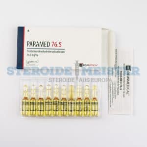 Paramed 76.5 (Trenbolonhexahydrobenzylcarbonat) von Deus Medical, 76,5mg/ml, 10 Ampullen, zur Unterstützung von Muskelaufbau und Leistung