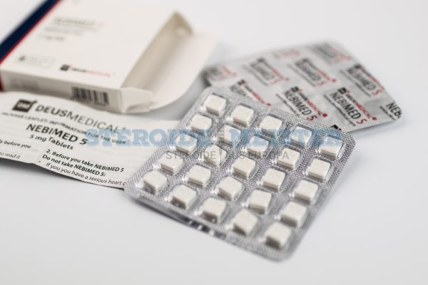 NEBIMED 5 (Nebivolol) Deus Medical, 5 mg/Tablette, zur Behandlung von Bluthochdruck und Herz-Kreislauf-Erkrankungen.