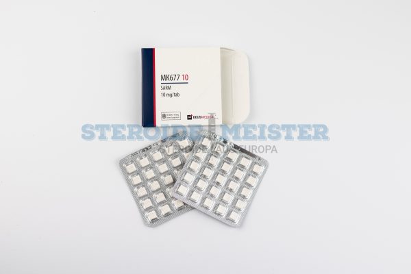 MK677 10 (Ibutamoren) Deus Medical, 10 mg/Tablette, 50 Tabletten zur Unterstützung des Muskelwachstums und zur Verbesserung der Schlafqualität