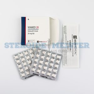 Viamed 20 (Sildenafil-Zitrat) von Deus Medical, 20 mg/Tablette, 50 Tabletten zur Behandlung von erektiler Dysfunktion