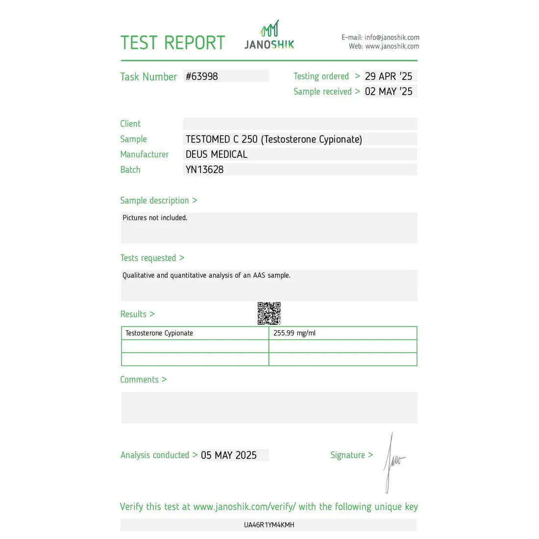 Testomed C 250 (Testosteron Cypionat) Deus Medical 250mg/ml 3 Testomed C 250 (Testosteron Cypionat) Deus Medical 250mg/ml – Bild 3