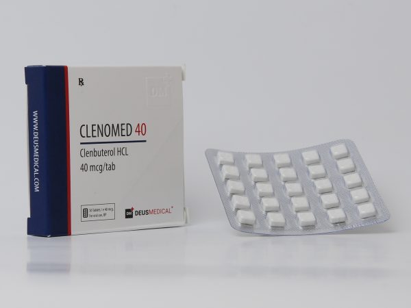 CLENOMED 40 (CLENBUTEROL) DEUS MEDICAL 40mcg/Tab 50 Tab 1