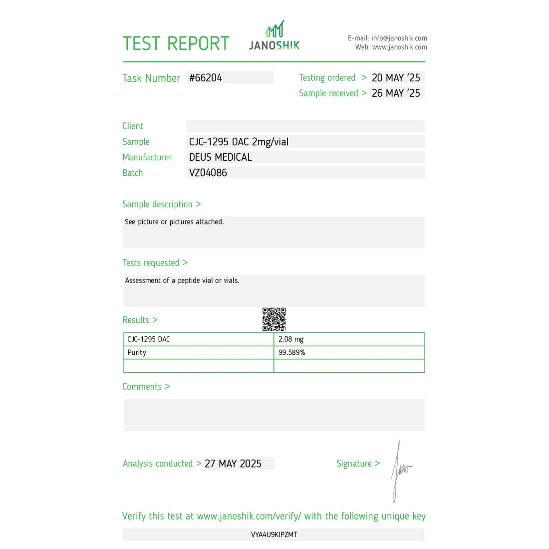 CJC-1295 DAC HORMONE Deus Medical 2 CJC-1295 DAC HORMONE Deus Medical – Bild 2