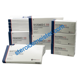 Primobolan + Testosteron + Wachstumshormon Kur - Deus Medical, zur Steigerung der Muskelmasse und Verbesserung der Erholung