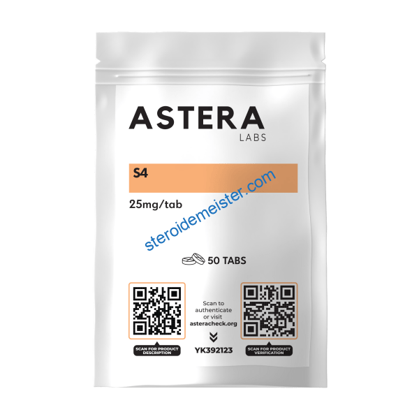 S4 (Andarin) 50 Tabletten von Astera Labs – selektiver Androgenrezeptormodulator (SARM) zur Unterstützung von Muskelaufbau, Fettabbau und Erhaltung der Knochendichte