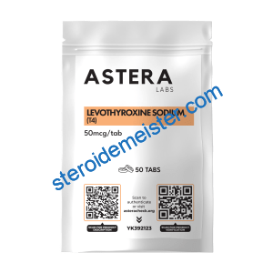 Levothyroxin Sodium (T4) 50 Tabletten von Astera Labs – Schilddrüsenhormon zur Unterstützung des Stoffwechsels, fördert Fettabbau und Energielevel