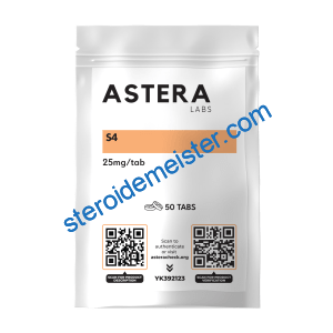 S4 (Andarin) 50 Tabletten von Astera Labs – selektiver Androgenrezeptormodulator (SARM) zur Unterstützung von Muskelaufbau, Fettabbau und Erhaltung der Knochendichte