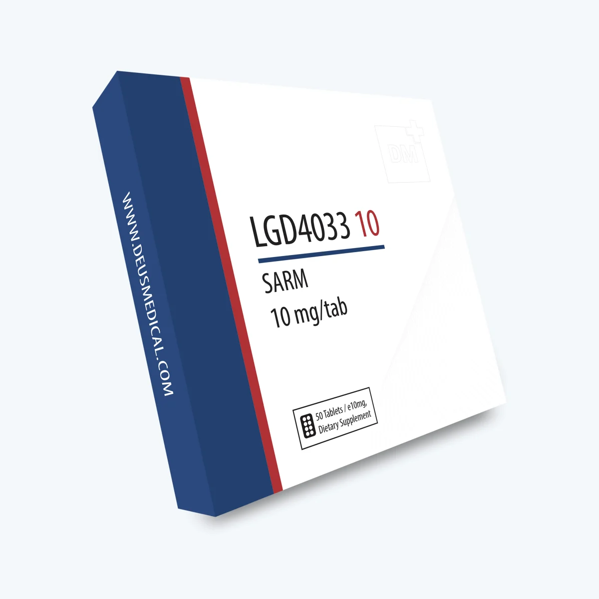 LGD4033 10 (Ligandrol) Deus Medical 2 LGD4033 10 (Ligandrol) Deus Medical – Vorderseite der Verpackung