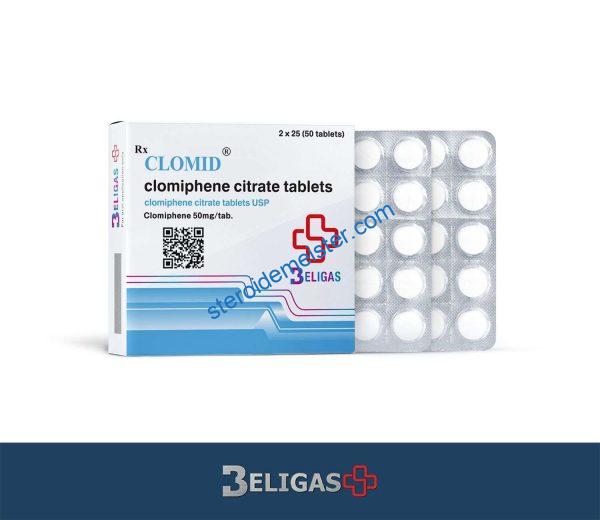 Clomid (Clomiphene) Beligas 50 tabs 50mg/tab
