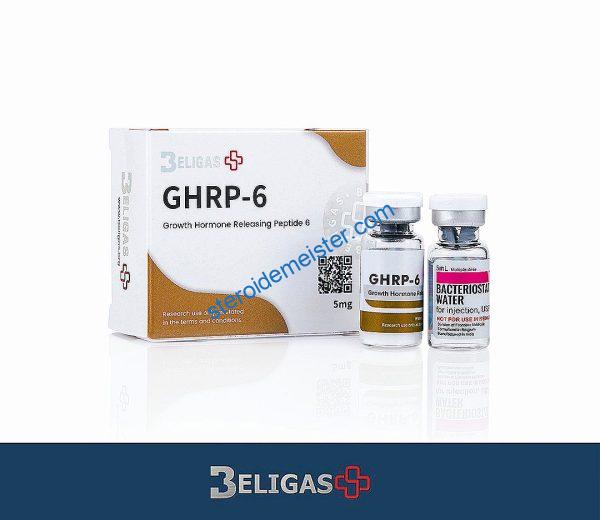 GHRP-6 5mg von Beligas Pharma – Wachstumshormonfreisetzendes Peptid zur Steigerung des Appetits und Muskelaufbaus