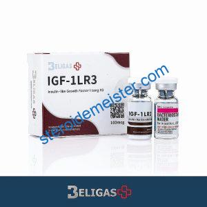 IGF-1 LR3 100mcg – Wachstumsfaktor von Beligas Pharma zur Unterstützung von Muskelaufbau und Regeneration.