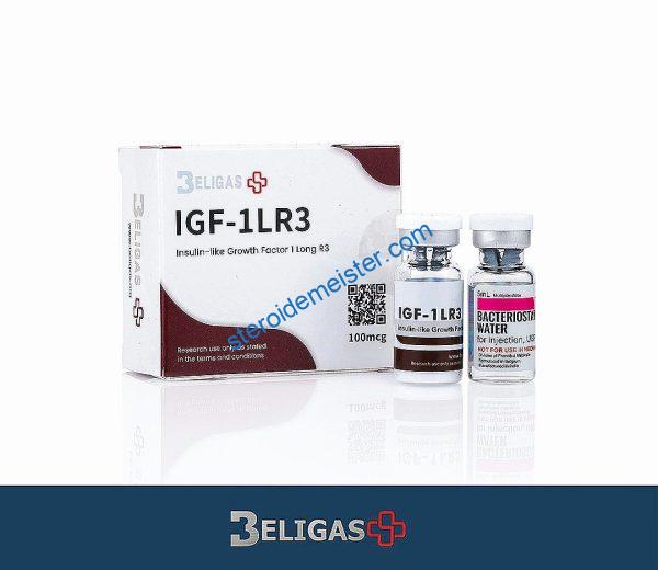 IGF-1 LR3 100mcg – Wachstumsfaktor von Beligas Pharma zur Unterstützung von Muskelaufbau und Regeneration.