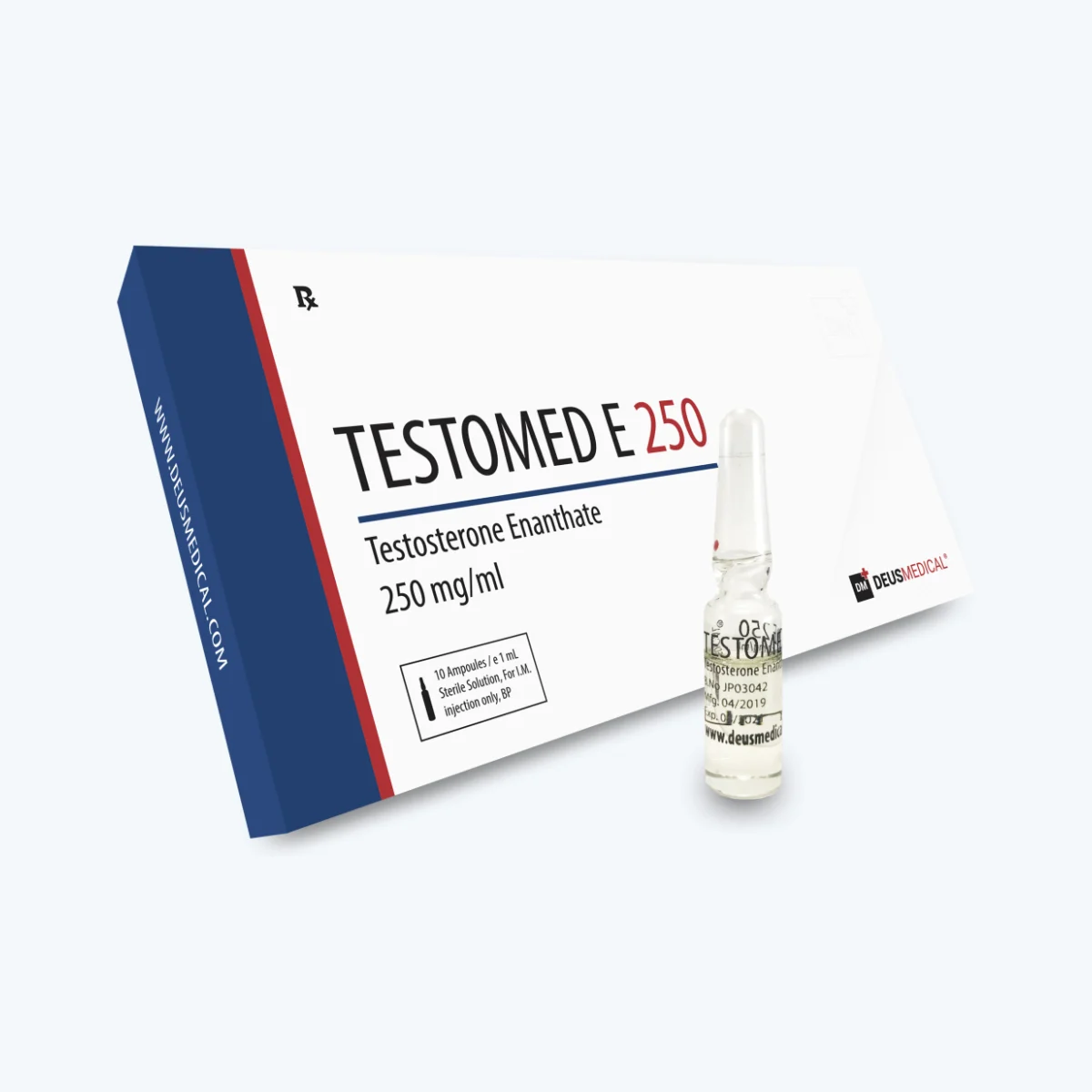 Bester klassischer Testosteron Kur – Deus Medical – mit Testomed E 250