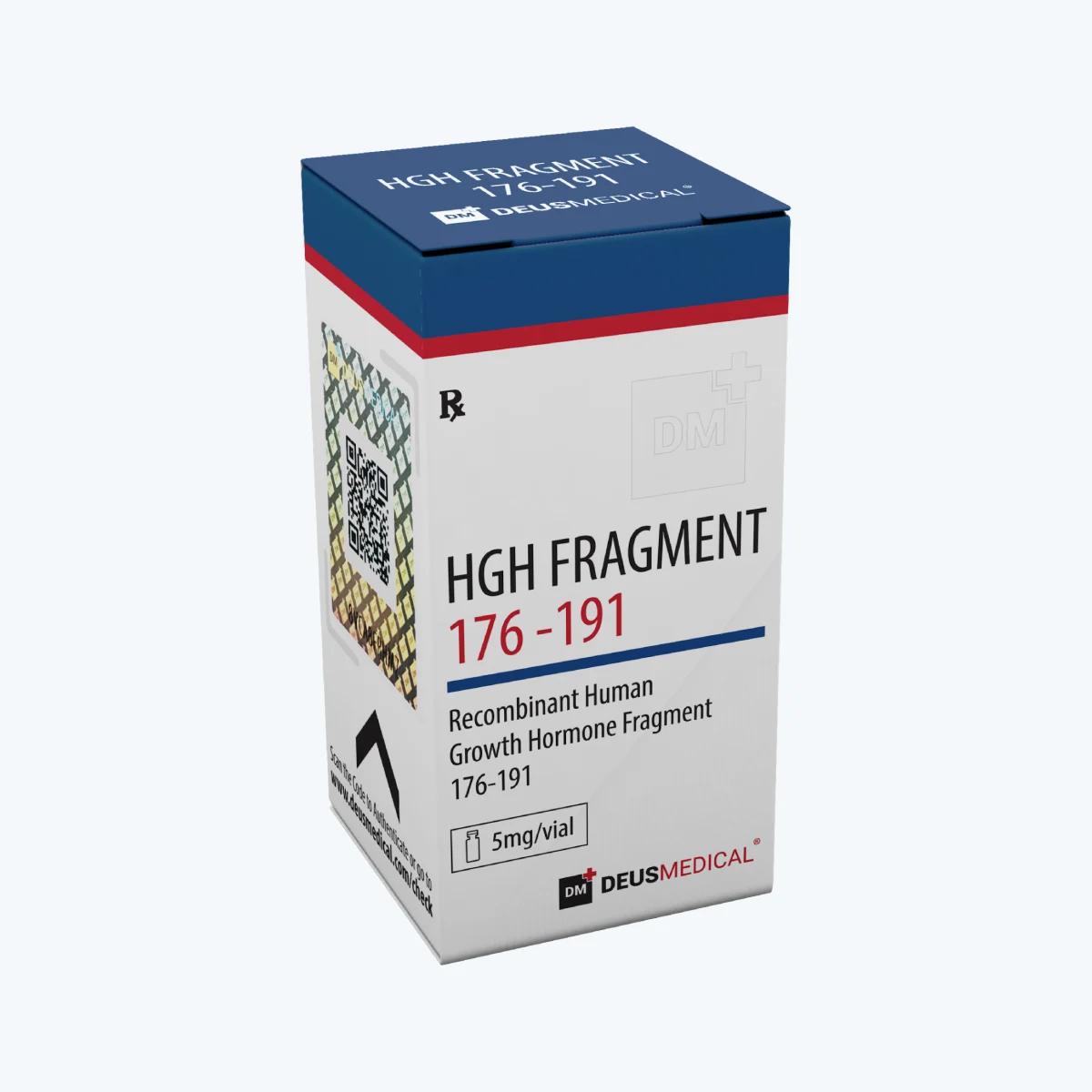 HGH FRAGMENT 176-191 HORMONE Deus Medical 2 HGH FRAGMENT 176-191 HORMONE Deus Medical – Verpackung