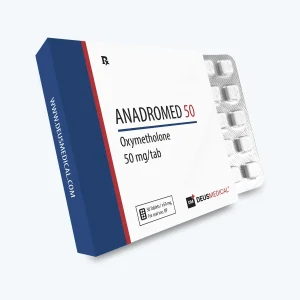 Anadromed 50 (Oxymetholone) Deus Medical – Packung mit Blister