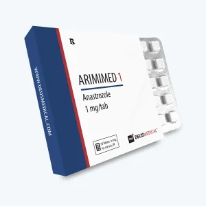 Arimimed 1 (Anastrozole) Deus Medical – Packung mit Blister