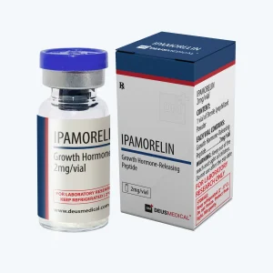 IPAMORELIN PEPTIDE Deus Medical – Fläschchen mit Verpackung