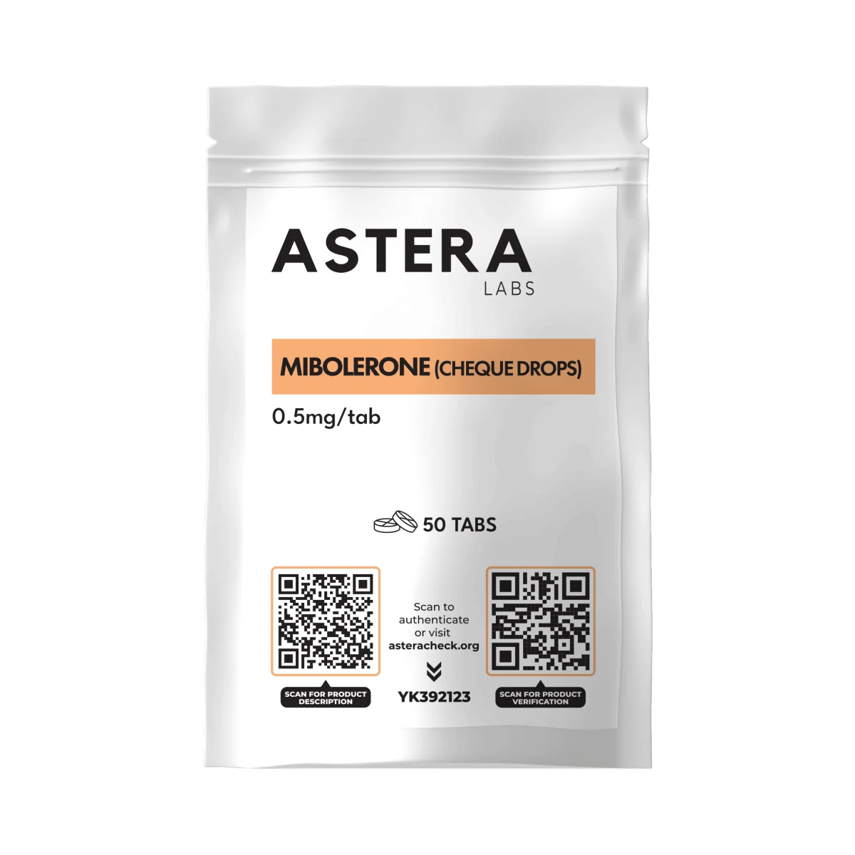 Miboleron (Cheque Drops) Astera Labs 50 Tabletten [0.5mg/tab] – Beutel