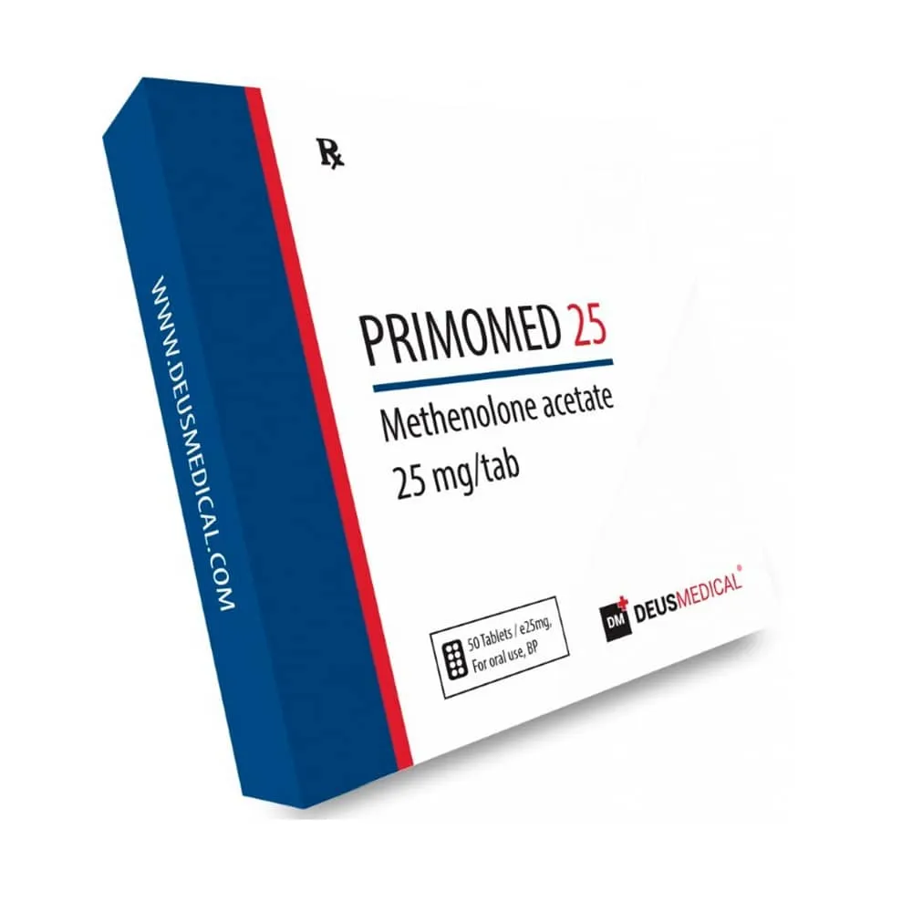 Primomed 25 Methenolon-Acetat Deus Medical 25 mg pro Tablette – Schachtel mit 50 Tabletten