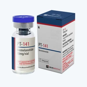 PT-141 PEPTIDE Deus Medical – Fläschchen mit Verpackung