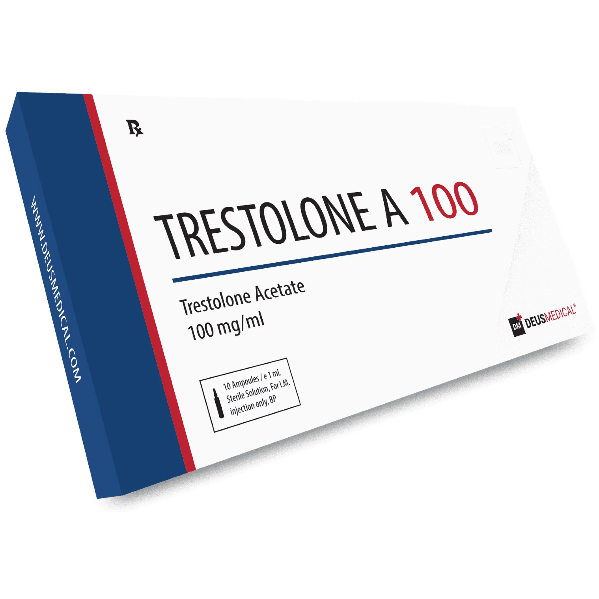 Trestolone A 100 Trestolonacetat Deus Medical 100 mg/ml – Schachtel mit 10 Ampullen