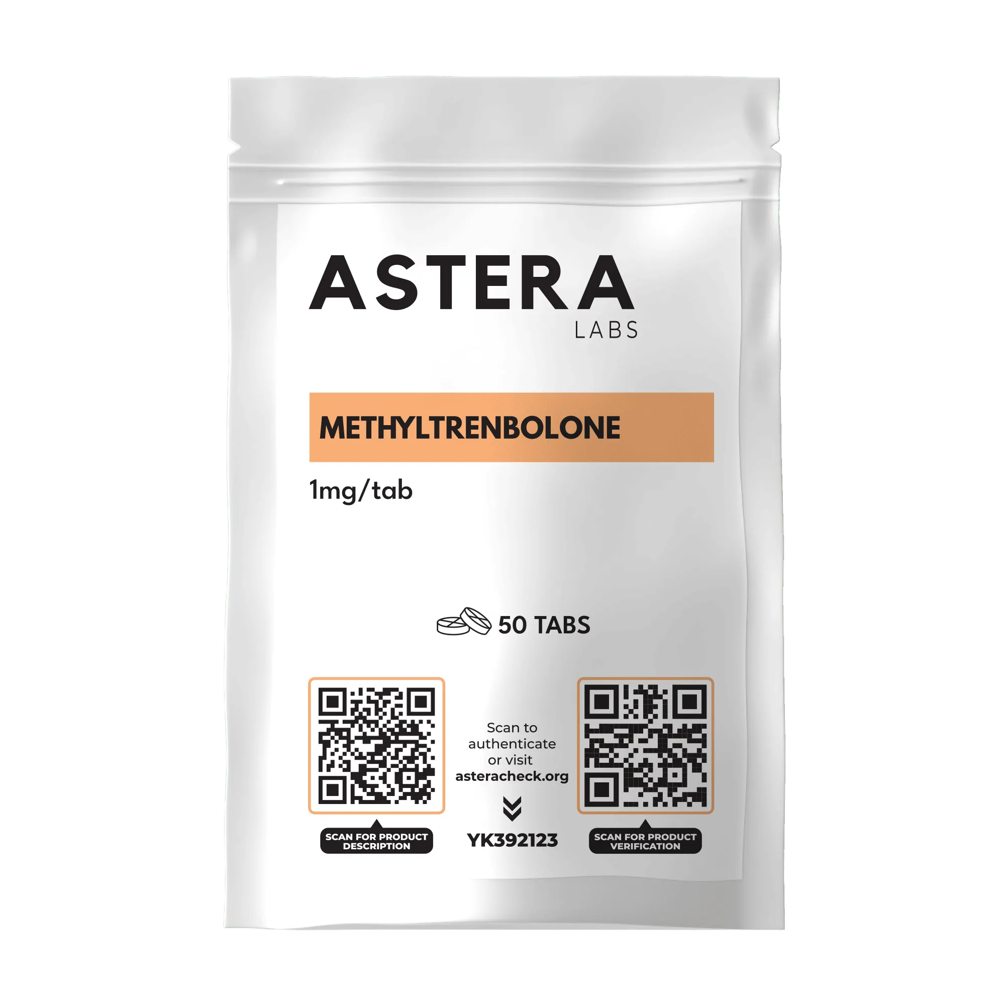 Methyltrenbolon Astera Labs 1 mg pro Tablette – Beutel mit 50 Tabletten