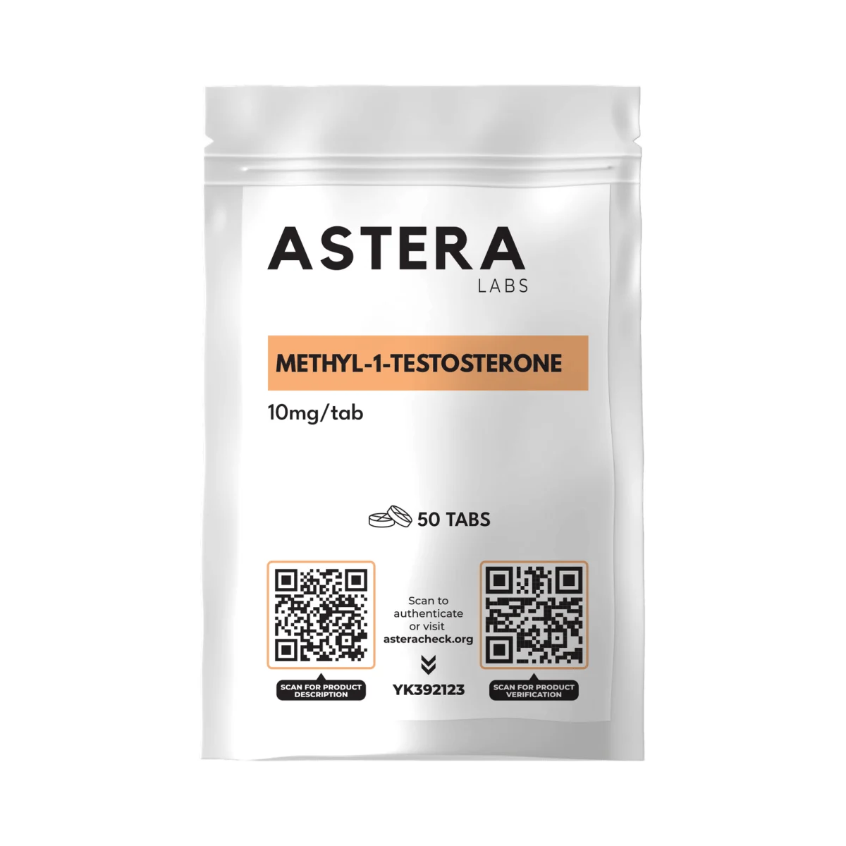 Methyl-1-Testosteron Astera Labs 50 Tabletten [10mg/tab] – Beutel