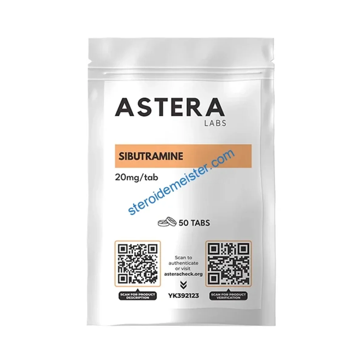 Sibutramin Astera Labs 50 Tabletten [20mg/tab] – Beutel