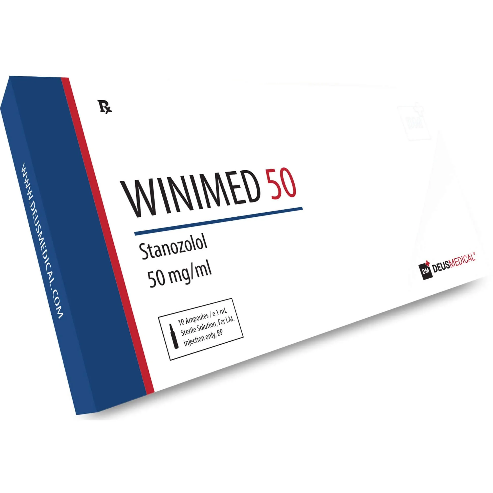 Winimed 50 Stanozolol Deus Medical 50 mg/ml – Schachtel mit 10 Ampullen