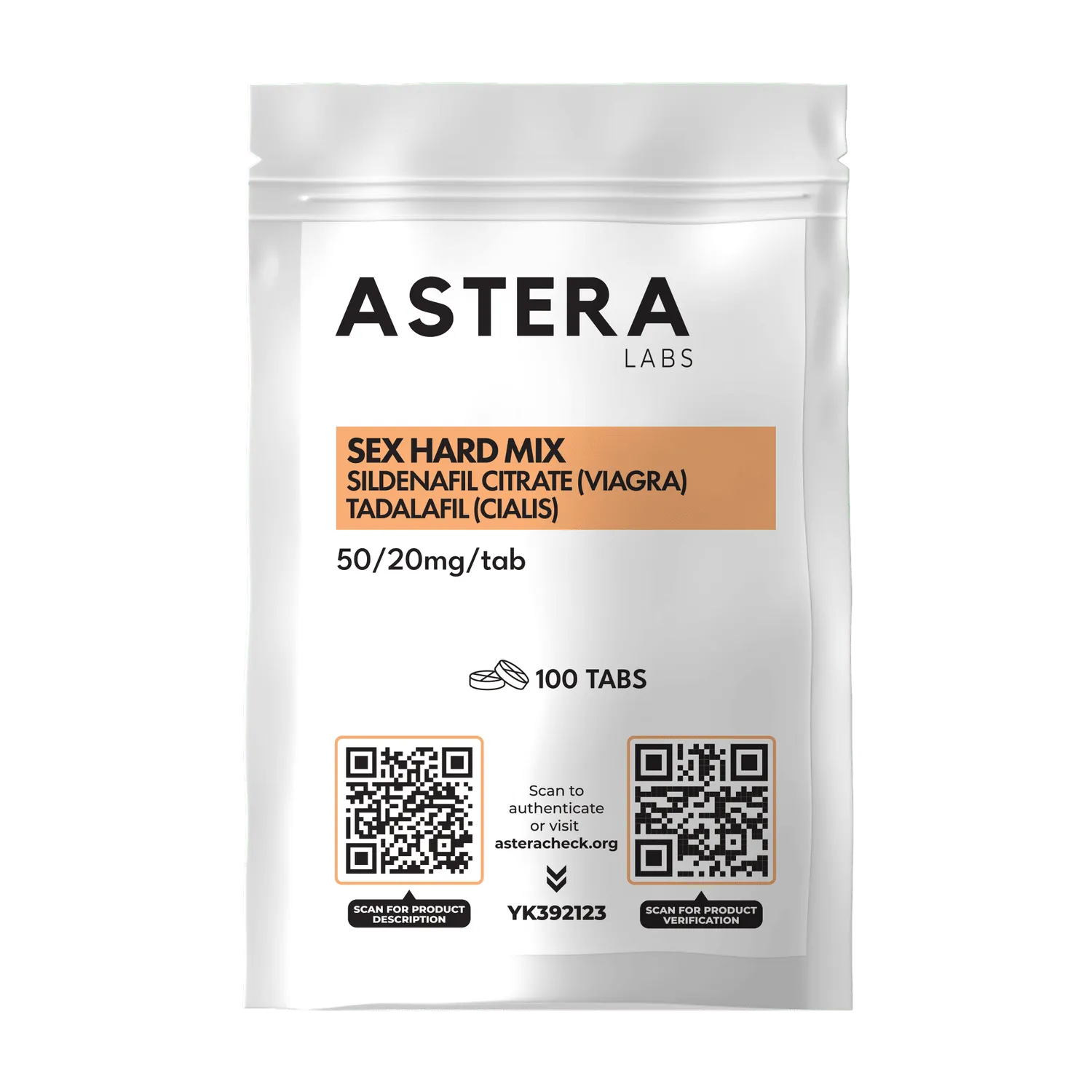 Sex Hard Mix Astera Labs – Sildenafil 50 mg und Tadalafil 20 mg Tabletten, 100 Stück