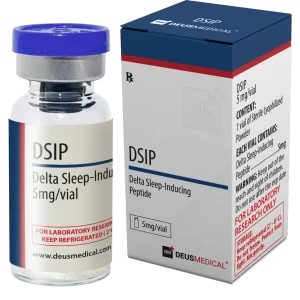 DSIP Delta-Sleep-Inducing Peptide Deus Medical– 5 mg Fläschchen natürliches Schlaf-Peptid zur Verbesserung von Tiefschlaf-Qualität, Reduktion von Stress und Cortisol sowie Förderung der nächtlichen Recovery – subkutan injizierbar, ideal vor dem Schlafen