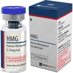 HMG Human Menopausal Gonadotropin Deus Medical – 75 IU Fertig-Pen (LH 75 IU + FSH 75 IU) zur kompletten Stimulation der Testes, Spermatogenese und natürlichen Testosteron-Produktion in der Post-Cycle-Therapie oder beim Kinderwunsch