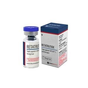 Retatrutide Triple Receptor Agonist 10 mg Deus Medical – 1 Fläschchen GIP/GLP-1/Glucagon-Triple-Agonist zur maximalen Appetitreduktion, Blutzucker-Senkung und beschleunigtem Fettabbau – einmal wöchentlich subkutan, 4-8-Wochen-Kur