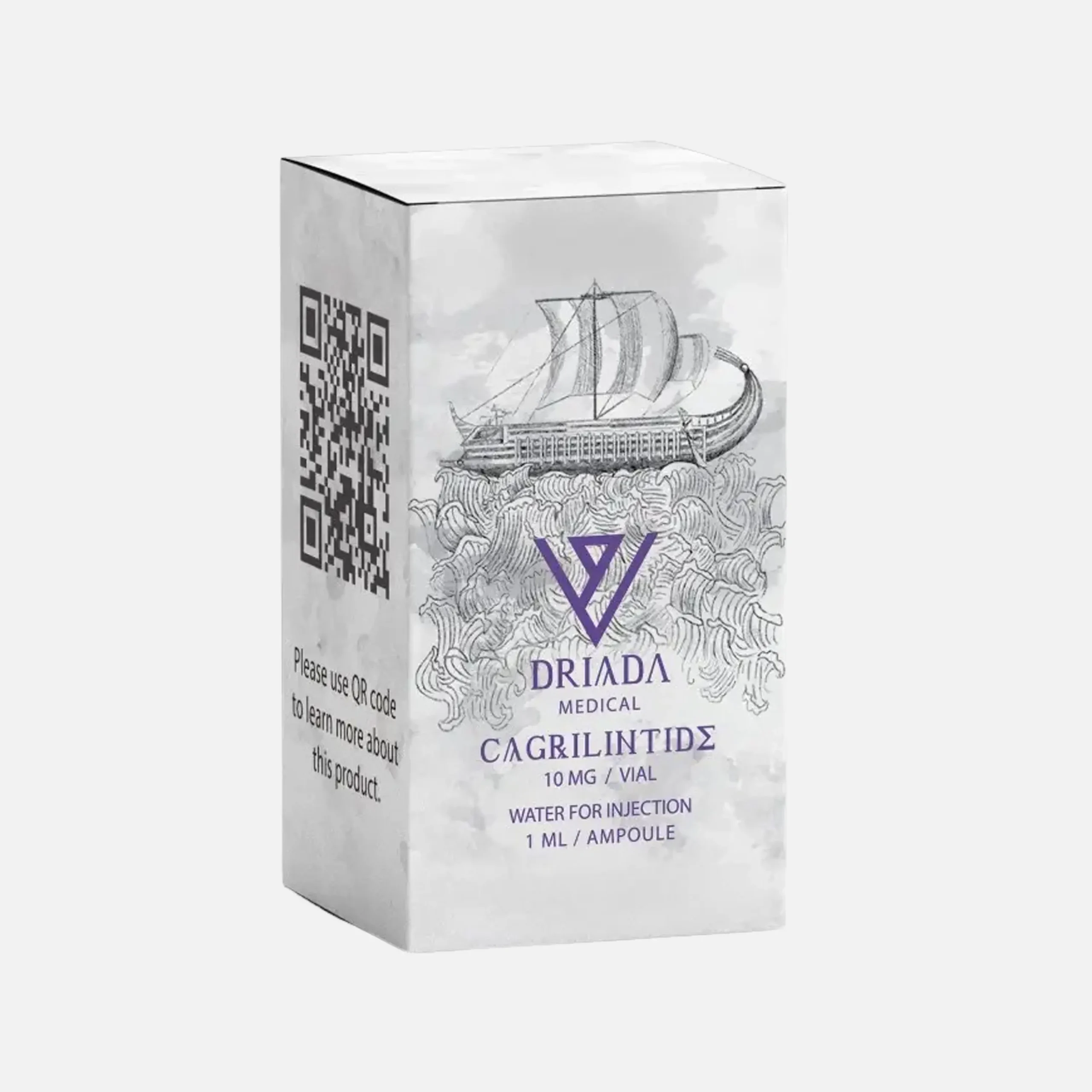 Cagrilintide 10 mg Driada Medical 1 Cagrilintide 10 mg Driada Medical – 1 Fläschchen Amylin-Analogon zur starken Appetitreduktion, Verzögerung der Magenentleerung und Unterstützung des Fettabbaus – einmal wöchentlich subkutan injizierbar, 4-8-Wochen-Kur