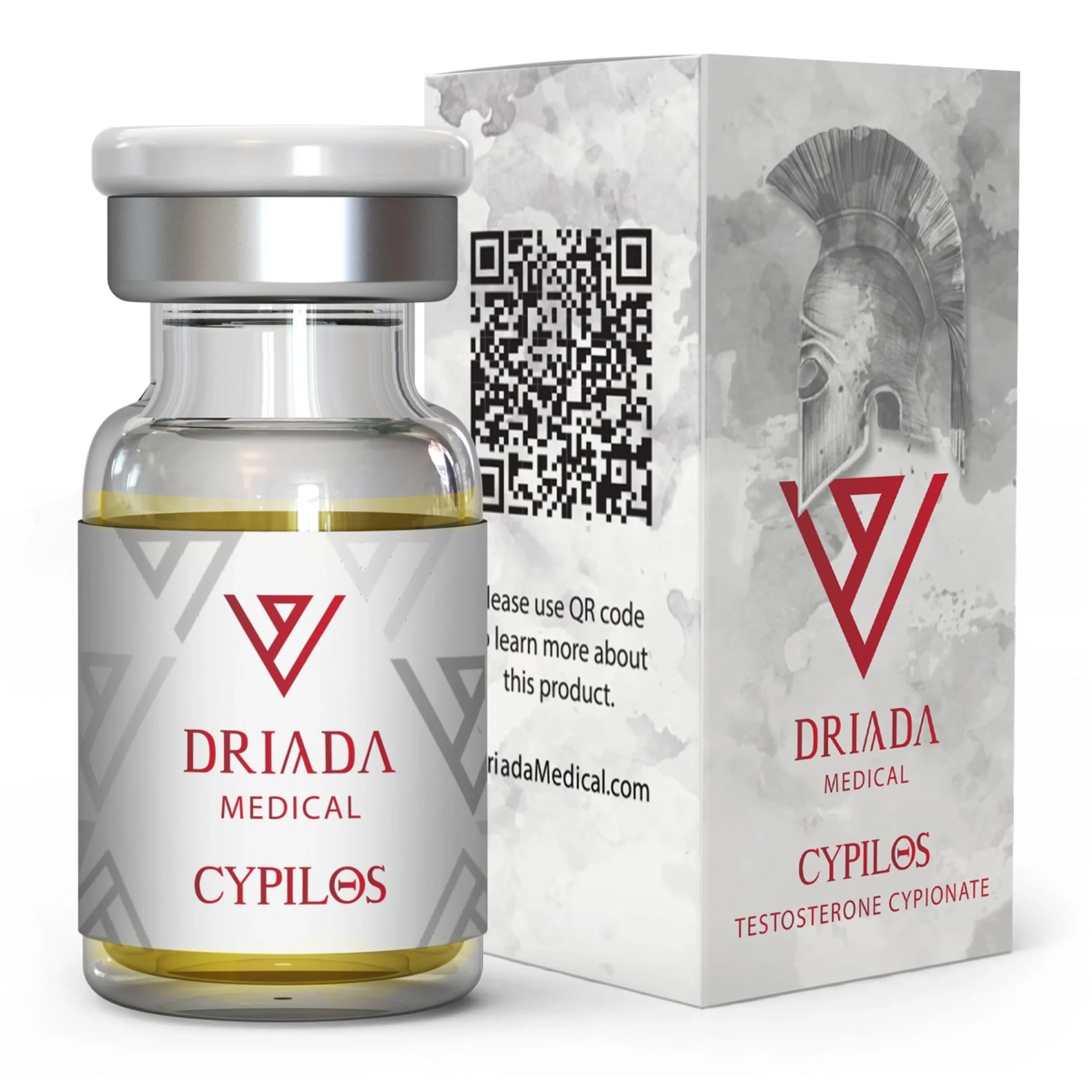 Cypilos 250 mg/ml (Testosterone Cypionate) Driada Medical 1 Cypilos 250 mg/ml Testosterone Cypionate Driada Medical – 10 ml Fläschchen 250 mg/ml für langsame, konstante Muskelmasse, gesteigerte Kraft und konstante Hormonwerte – Depot-Form, nur alle 7-10 Tage injizieren, ideal für 12-16-Wochen-Bulk oder Reise-TRT