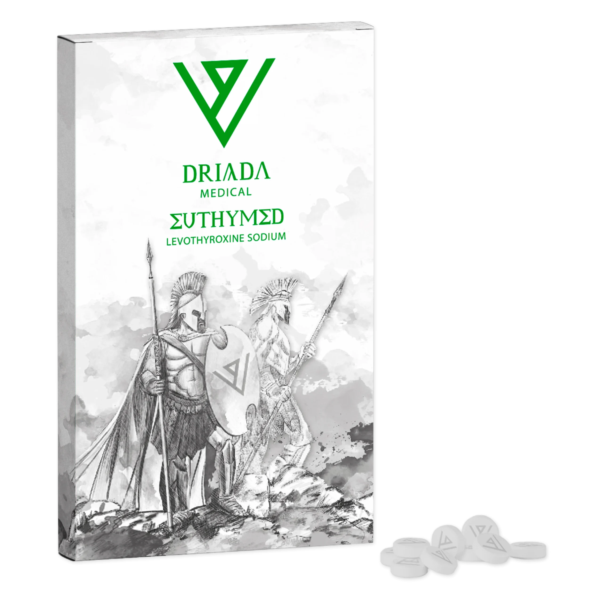 T4 Euthymed 50 mcg (Levothyroxine Sodium) Driada Medical 1 T4 Euthymed 50 mcg Levothyroxine Sodium Driada Medical – 100 Tabletten à 50 µg synthetisches Schilddrüsen-T4 zur Unterstützung der Schilddrüsen-Funktion, Steigerung des Stoffwechsels und gezielten Fettabbau bei Hypothyreose oder kalorienreduzierter Diät – ideal für lange Cutting-Phasen oder Post-T3-Therapie