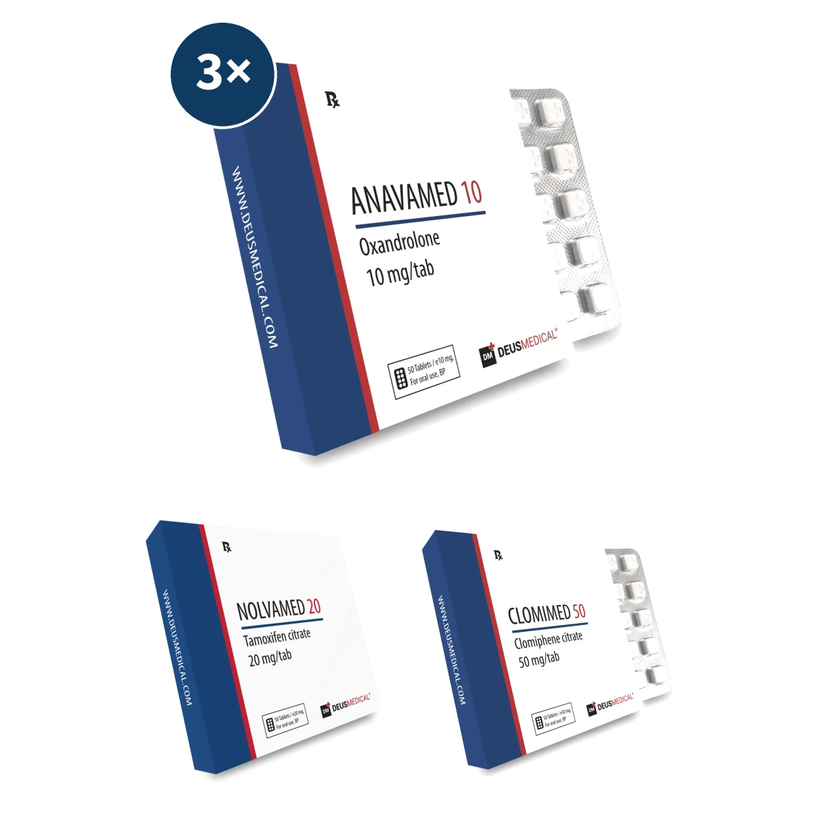 Anavar Kur Plan – 6-wöchige orale Anfänger Kur mit Oxandrolon 1 Anavar Kur Plan für Anfänger mit drei Packungen Anavamed 10 Oxandrolon-Tabletten, Nolvamed 20 und Clomimed 50 für die PCT – 6-wöchige orale Kur für trockenen Muskelaufbau.