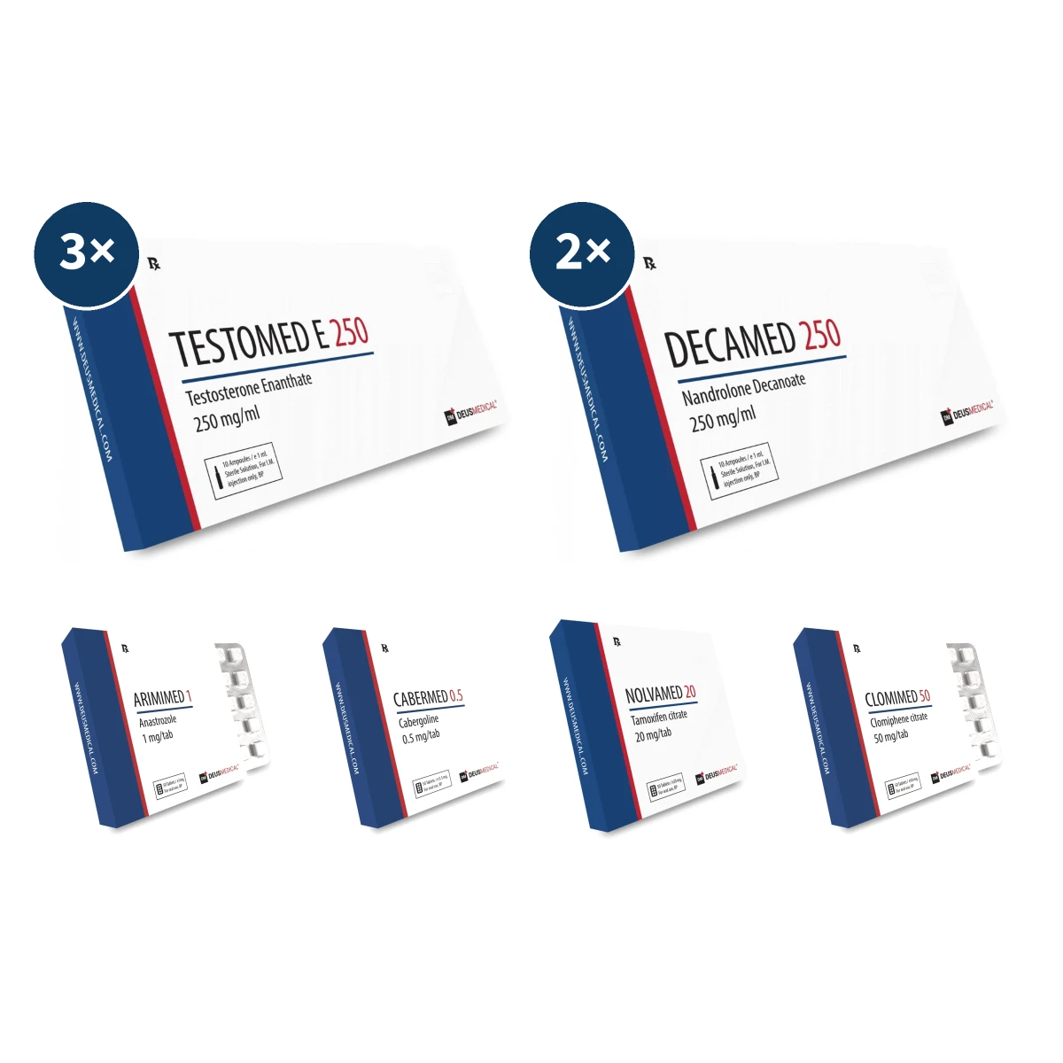 Testosteron + Deca Durabolin Kur – Klassischer Masseaufbau über 12 Wochen 1 Testosteron + Deca Durabolin Kur Plan mit Testomed E 250 und Decamed 250 Ampullen, Arimimed 1, Cabermed 0.5, Nolvamed 20 und Clomimed 50 – 12-wöchiger Masseaufbau-Stack mit Prolaktin- und Östrogenkontrolle.